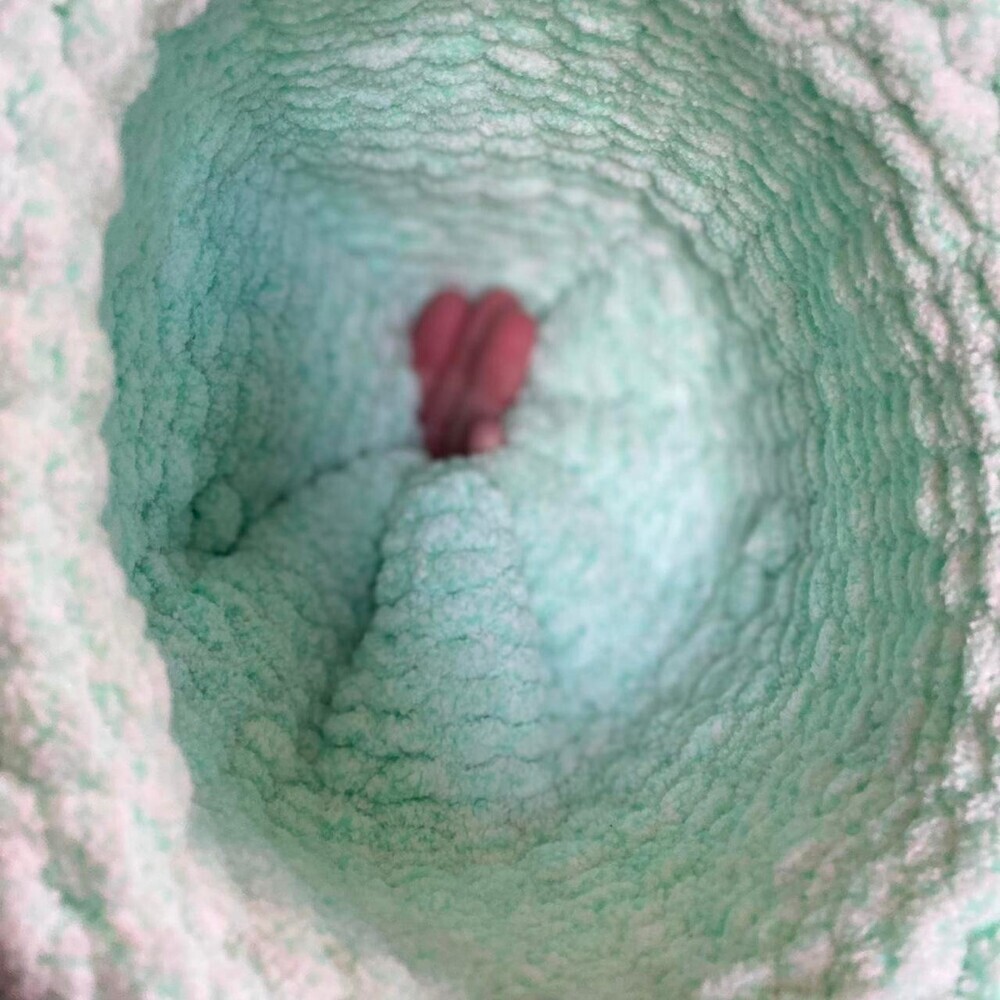 Handmade Mint Green Stocking Cap - Picture 4 of 6